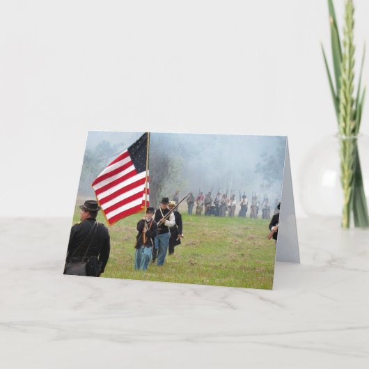 Herdenking van de burgeroorlog - Vlag jongen - Wen Kaart (Voorkant)