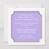 Herdenking van de dienst kaart (Achterkant)