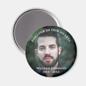 Herdenking van de dood - herdenking van het leven  magneet (Voorkant / Achterkant)