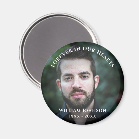 Herdenking van de dood - herdenking van het leven  magneet (Voorkant / Achterkant)