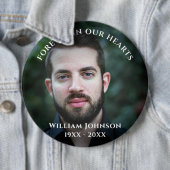 Herdenking van de dood - herdenking van het leven ronde button 6,0 cm (In situ)