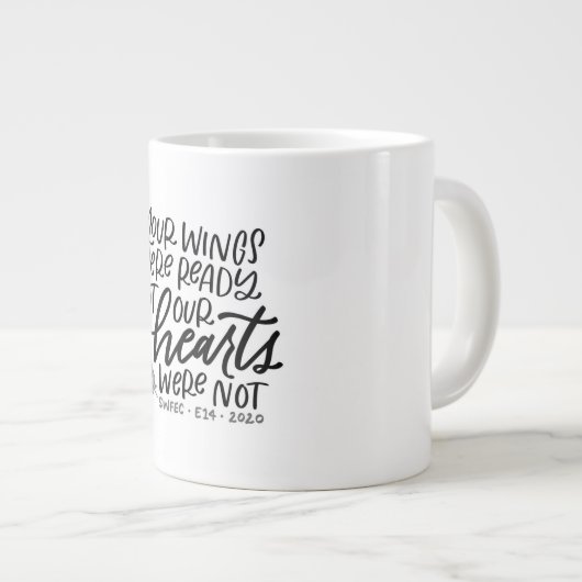 Herdenking van de E14 Jumbo-Mok Grote Koffiekop (Voorkant rechts)