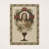 Herdenking van de Eerste Heilige Communie van Eleg Visitekaartje (Voorkant)