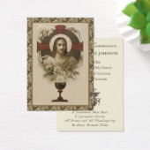 Herdenking van de Eerste Heilige Communie van Eleg Visitekaartje (Bureau)