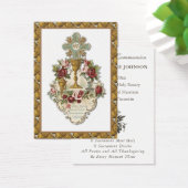 Herdenking van de Eerste Heilige Communie van Eleg Visitekaartje (Bureau)