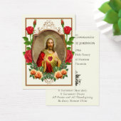 Herdenking van de Eerste Heilige Communie van Eleg Visitekaartje (Bureau)