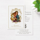 Herdenking van de Eerste Heilige Communie van Eleg Visitekaartje (Bureau)