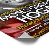 Herdenking van de erfenis van Moses Hogan Poster (Hoek)