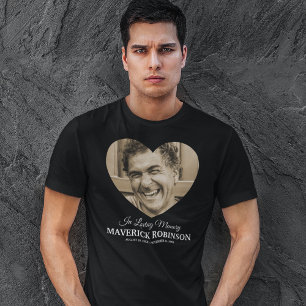 Herdenking van de foto van het hart Memorial T-shirt