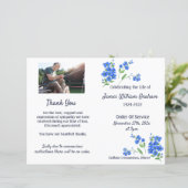 Herdenking van de Funeral Order of Service Program (Staand voorkant)