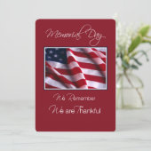 Herdenking van de Gebeurtenis van de Dag, Vlag op Kaart (Staand voorkant)