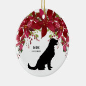 Herdenking van de Golden Retriever Keramisch Ornament (Rechts)