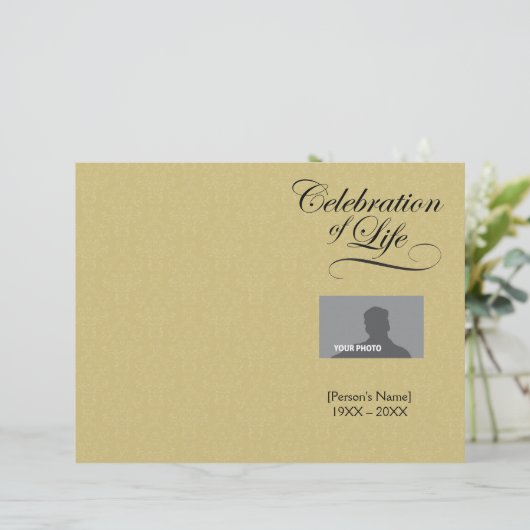 Herdenking van de gouddemask van het programma Lif (Staand voorkant)