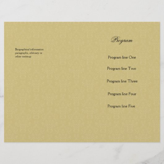 Herdenking van de gouddemask van het programma Lif (Achterkant)