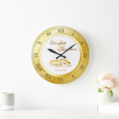 Herdenking van de gouden Romeinse cijfers Foto Grote Klok (Huis)