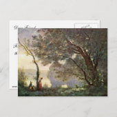 Herdenking van de heer Mortefontaine door Corot Je Briefkaart (Voorkant / Achterkant)