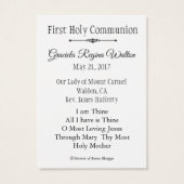 Herdenking van de Heilige Kaart Chalice Eerste Hei (Achterkant)