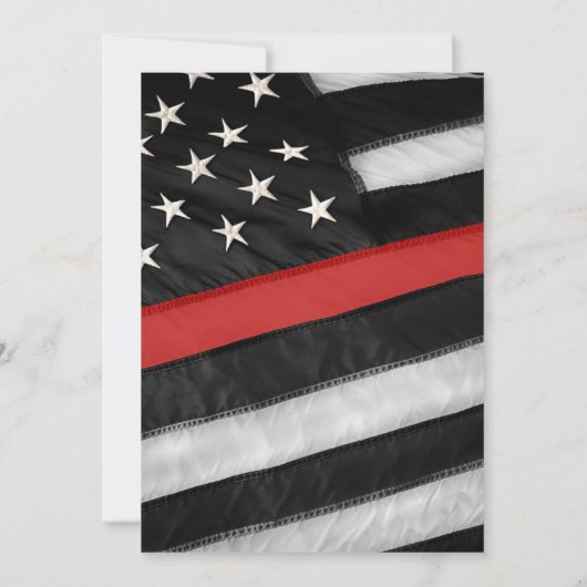 Herdenking van de herdenking van de brandweervrouw kaart (Achterkant)