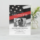 Herdenking van de herdenking van de brandweervrouw kaart (Staand voorkant)