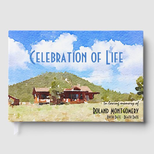 Herdenking van de herdenking van de Waterverf van Gastenboek (Voorkant)