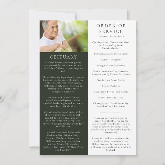 Herdenking van de herdenking van het bergbos kaart (Achterkant)