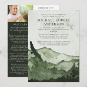 Herdenking van de herdenking van het bergbos kaart (Voorkant / Achterkant)