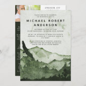 Herdenking van de herdenking van het bergbos kaart (Voorkant / Achterkant)