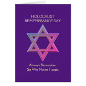 Herdenking van de holocaust Dag Herdenkingsdag Her (Voorkant)