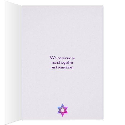 Herdenking van de holocaust Dag Herdenkingsdag Her (Binnen (Rechts))