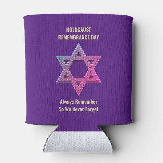 Herdenking van de holocaust Herdenking Dag Herdenk Blikjeskoeler (Achterkant)