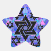 Herdenking van de Holocaust. Ster Sticker (Voorkant)