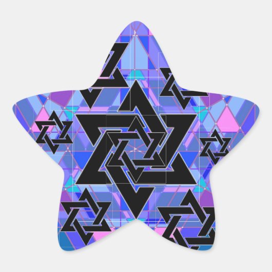 Herdenking van de Holocaust. Ster Sticker (Voorkant)