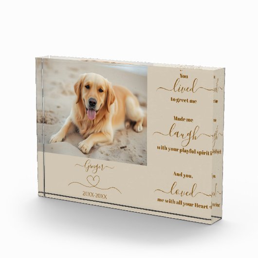 Herdenking van de hond - fotoblokken (Rechts)