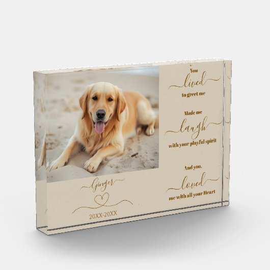 Herdenking van de hond - fotoblokken (Links)