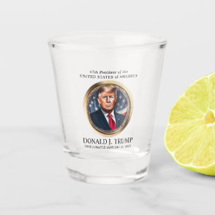Herdenking van de inauguratiedag van Trump Shot Glas