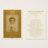 Herdenking van de Kaart van gebed voor de Eerste H (Voorkant /achterkant)