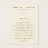 Herdenking van de Kaart van gebed voor de Eerste H (Achterkant)