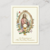 Herdenking van de Kaart van gebed voor de Eerste H Plaatskaartje (Voorkant)