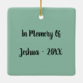 Herdenking van de Kardinale Vakantie Keramisch Ornament (Achterkant)