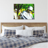Herdenking van de Koreaanse Oorlog Canvas Afdruk (Insitu (Slaapkamer))