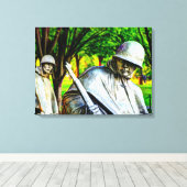 Herdenking van de Koreaanse Oorlog Canvas Afdruk (Insitu (Houten vloer))