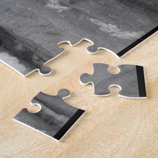 herdenking van de koreaanse oorlog zwart - wit legpuzzel (Zijkant)