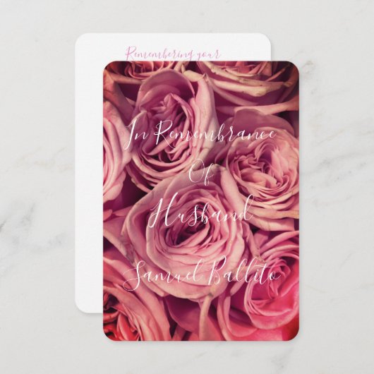 Herdenking van de man op het Jubileum van de dood (Voorkant / Achterkant)