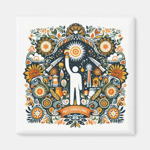 herdenking van de nationale dag voor energiebespar magneet