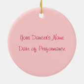 Herdenking van de Nutkraker Ballet Ornament (Achterkant)