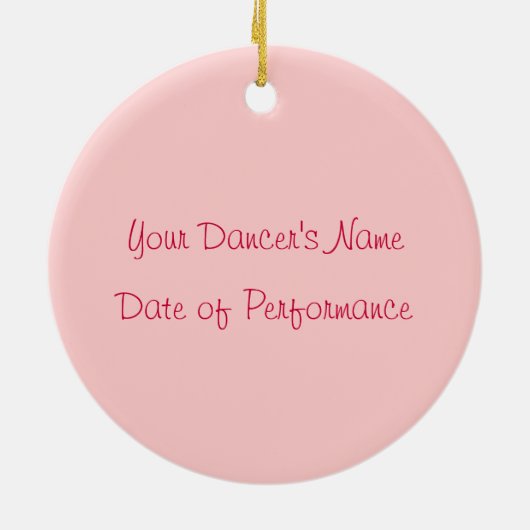 Herdenking van de Nutkraker Ballet Ornament (Achterkant)