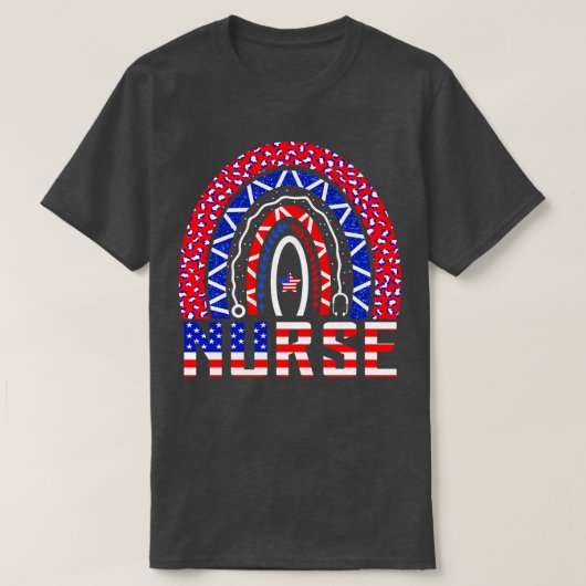 Herdenking van de regenboog van de Neurse Stethosc T-shirt (Design voorkant)