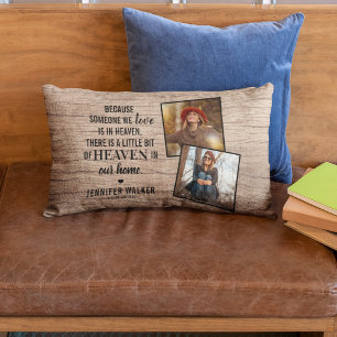 Herdenking van de Rustige familie   2 Foto Keepomw Kussen