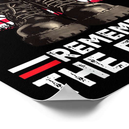 Herdenking van de slachtoffers poster (Hoek)