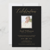 Herdenking van de sterfdag viering van het leven F Kaart (Voorkant)